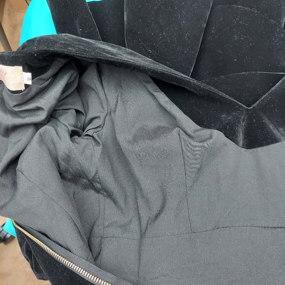 Sistaress Velvet Ruffle Cocktail Dress sz M - Picture 9 of 14